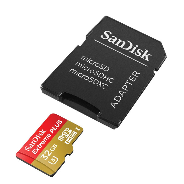 Карта пам'яті SanDisk 32 ГБ microSDHC C10 UHS-I U3 R95 МБ/с 4K Extreme Plus